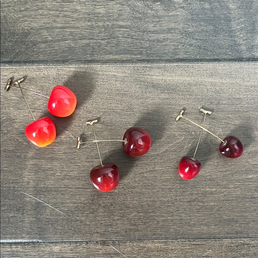 Cherry Drop Earrings